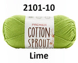 Premier Cotton Sprout Worsted - 100 g or 85 g