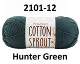 Premier Cotton Sprout Worsted - 100 g or 85 g