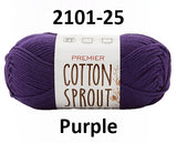 Premier Cotton Sprout Worsted - 100 g or 85 g