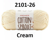 Premier Cotton Sprout Worsted - 100 g or 85 g