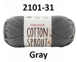 Premier Cotton Sprout Worsted - 100 g or 85 g