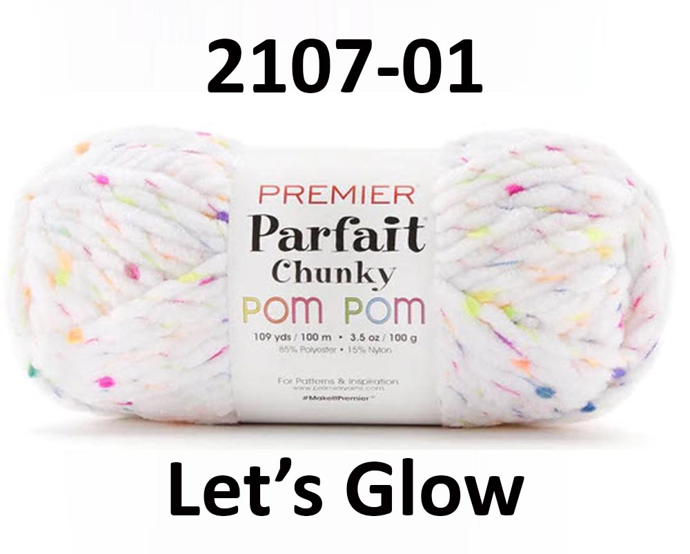 Premier Parfait Chunky Pom Pom Yarn-Neon Lights