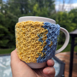 Mug Cover (Cozy) - Suzette Stitch with straps - Crochet
