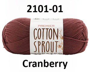 Premier Cotton Sprout Worsted - 100 g or 85 g