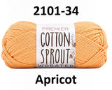 Premier Cotton Sprout Worsted - 100 g ou 85 g