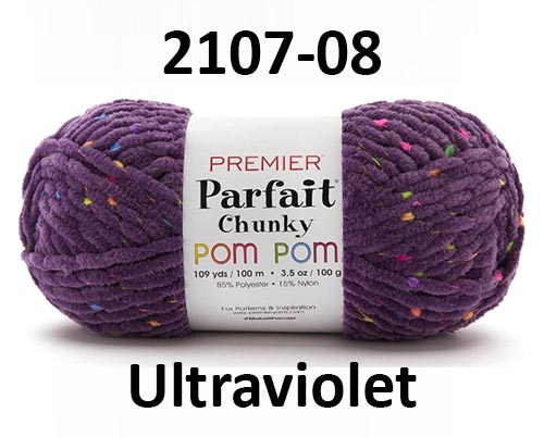 Premier Parfait Chunky Garn Mit Pompons In 'Caramel Crunch' – Super Weiches Chenille-Garn Zum Häkeln & Stricken