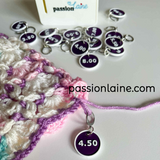 Crochet size markers/stitch markers