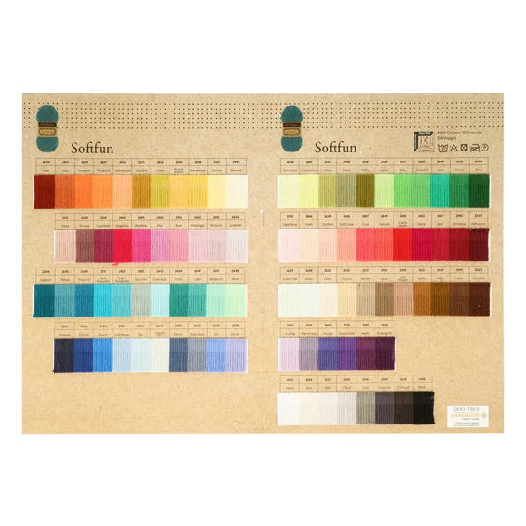 Scheepjes Softfun - Colour sample card